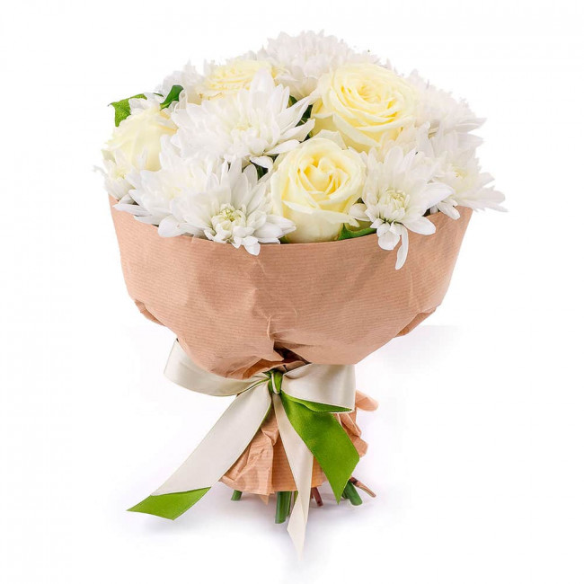 Букет цветов "Белый танец" Букет цветов "Белый танец"